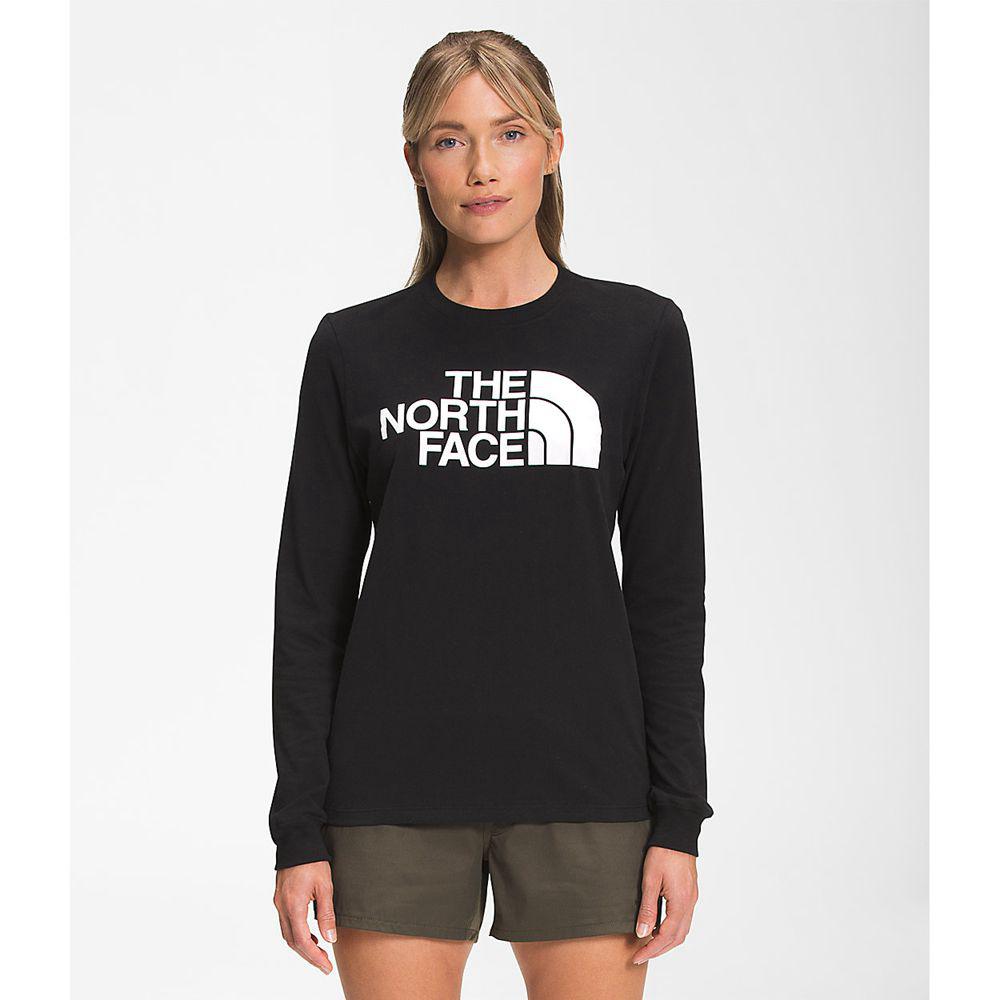 The North Face Long Sleeve Half Dome Γυναικεια Μπλούζα Με Μακρύ Μανίκι - Μαυρα (ZOMS89412)